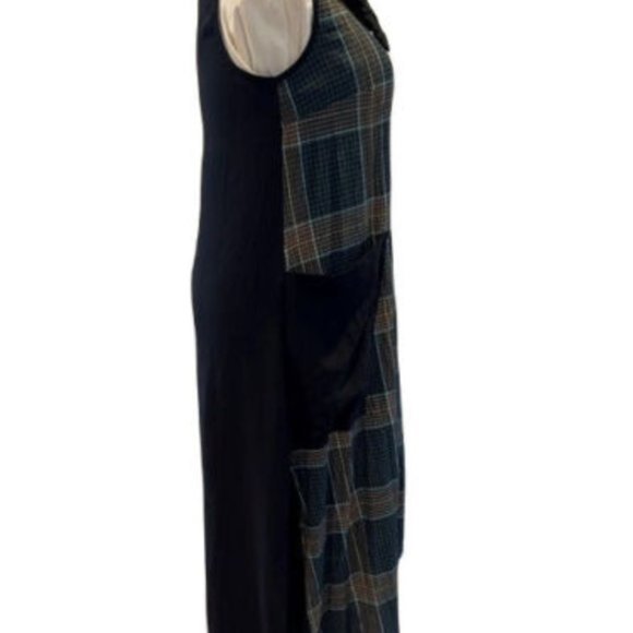 Women's Dolores sleeveless Green and Black Maxi Dress Perfect - Picture 5 of 9